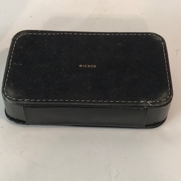 Hickok Black Leather Dresser Valet  Original -Mad Men Alert Hickok Vintage - Picture 8 of 15